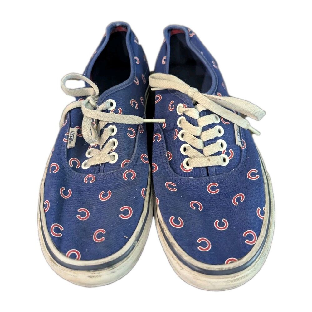 Size 7.5 - Vans MLB x Authentic Chicago Cubs - Blue
